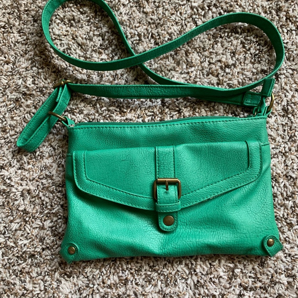 American Eagle green crossbody purse